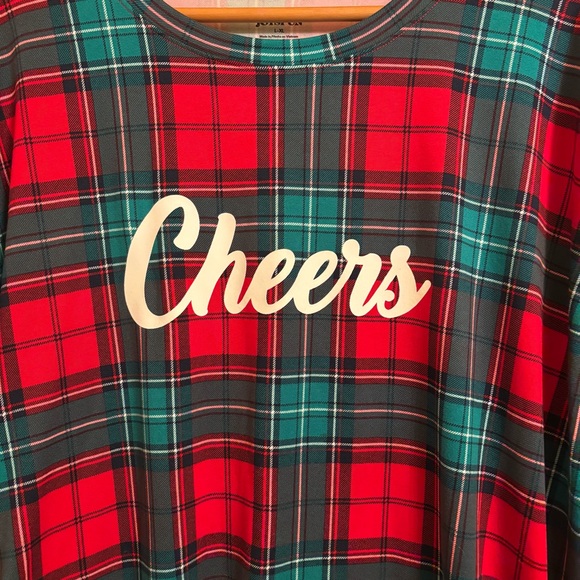 Women’s Joyspun Plaid Night Gown / Night Dress / Moo Moo Size L / XL - Picture 4 of 6